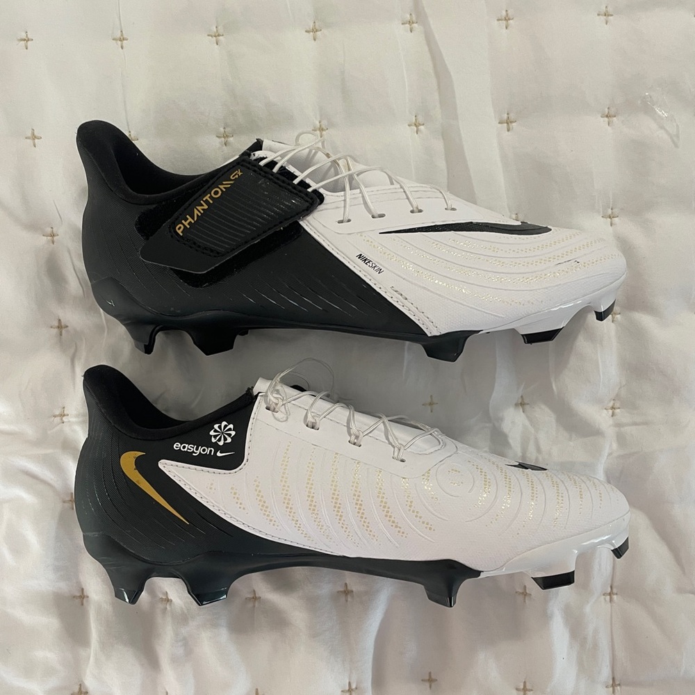 Nike Phantom GX II Academy FlyEase FG/MG Soccer Cleats FD6724-100 No Tie Sz 6.5